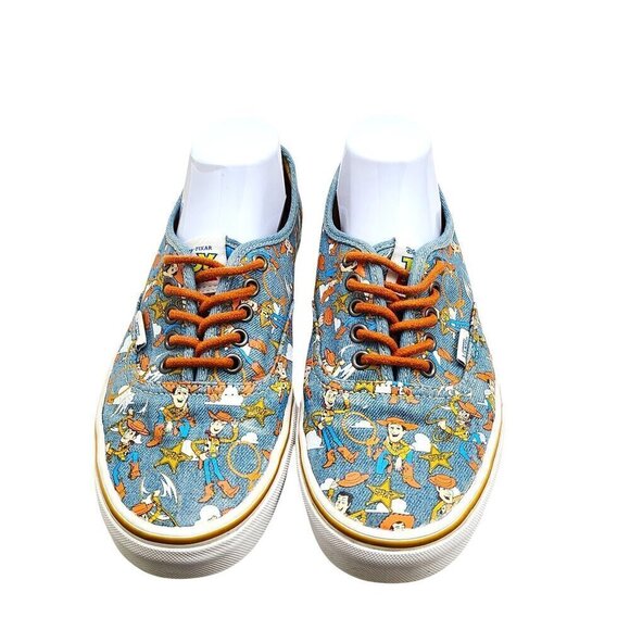 Vans Woody Toy Story Disney Pixar Denim Skater Sneaker size Men 9 Women 10.5 - Picture 6 of 15